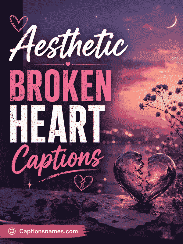 Aesthetic Broken Heart Captions