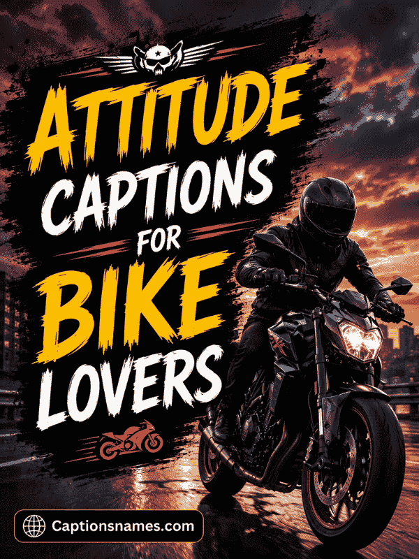 Attitude Captions for Bike Lovers