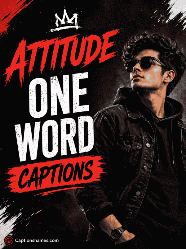 Attitude One Word Captions