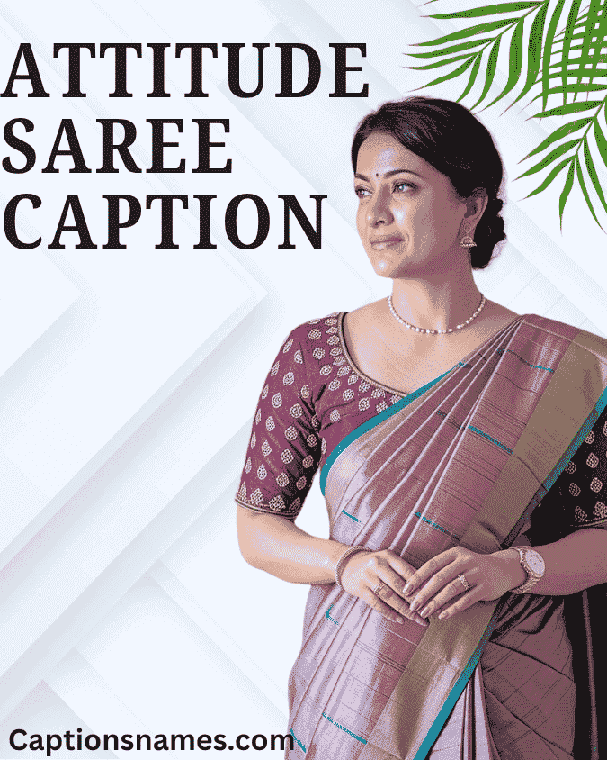 Attitude Saree Caption for Instagram in Hindi