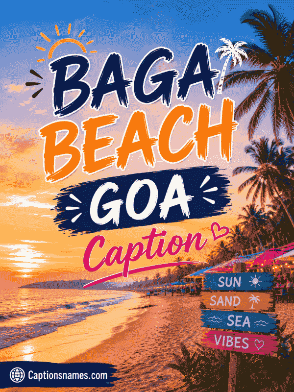 Baga Beach Goa Caption