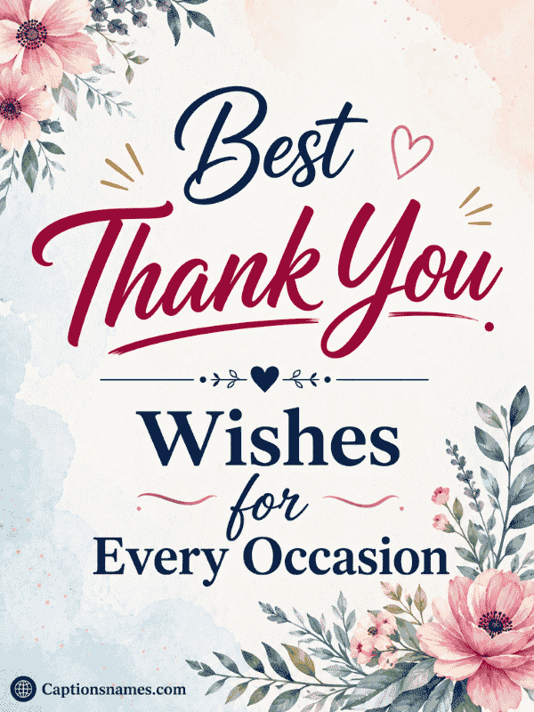 Best Thank You Wishes for Every Occasion