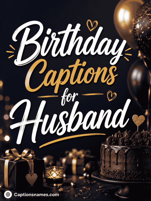 Birthday Captions for Husband