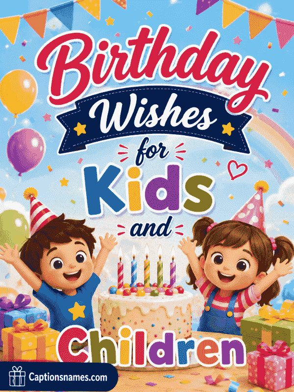 Birthday Wishes for Kids and Children