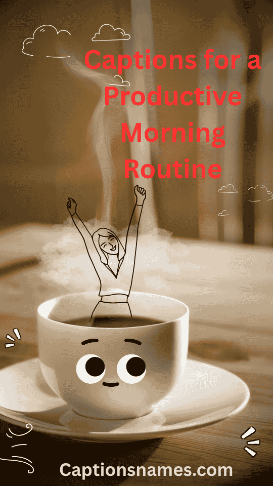 Captions for a Productive Morning Routine