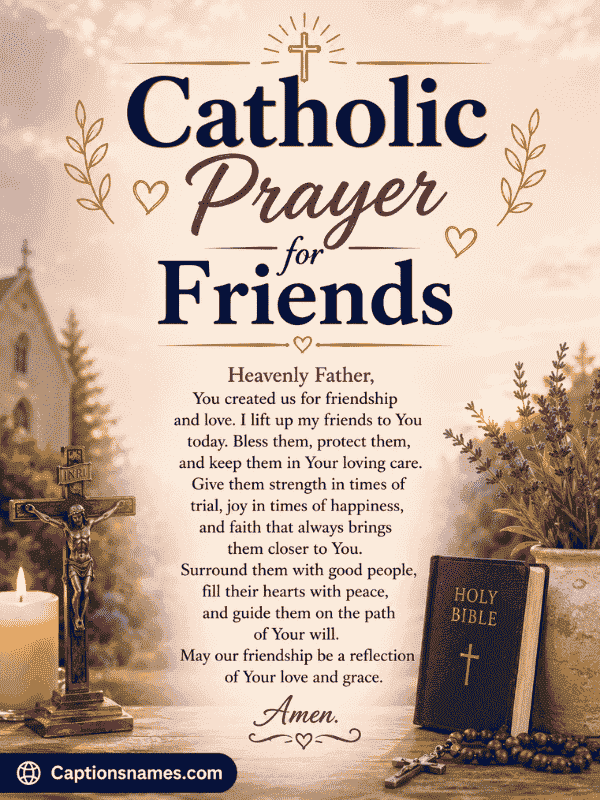 Catholic Prayer for Friends