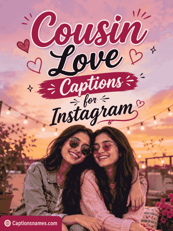 Cousin Love Captions for Instagram