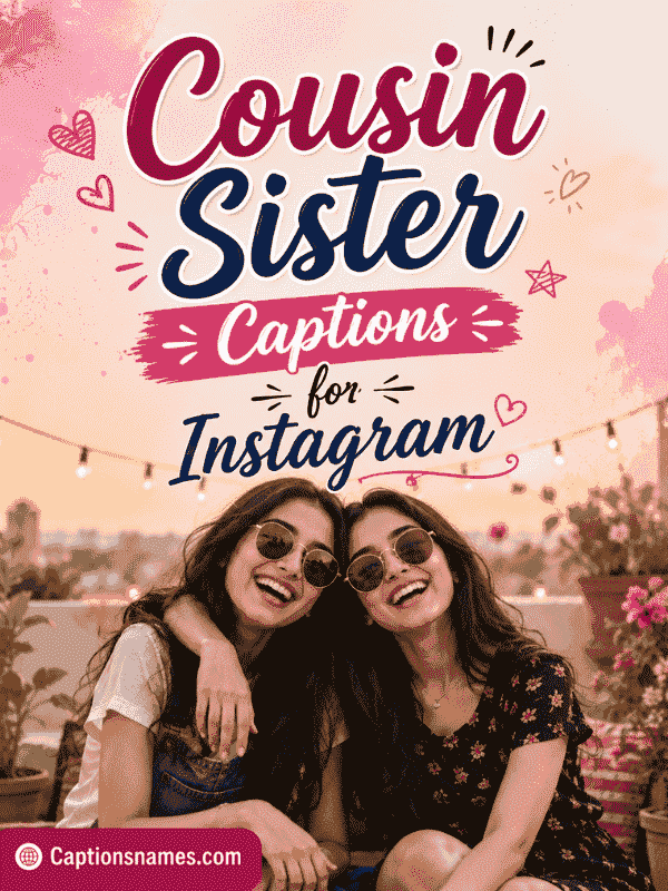 Cousin Sister Captions for Instagram