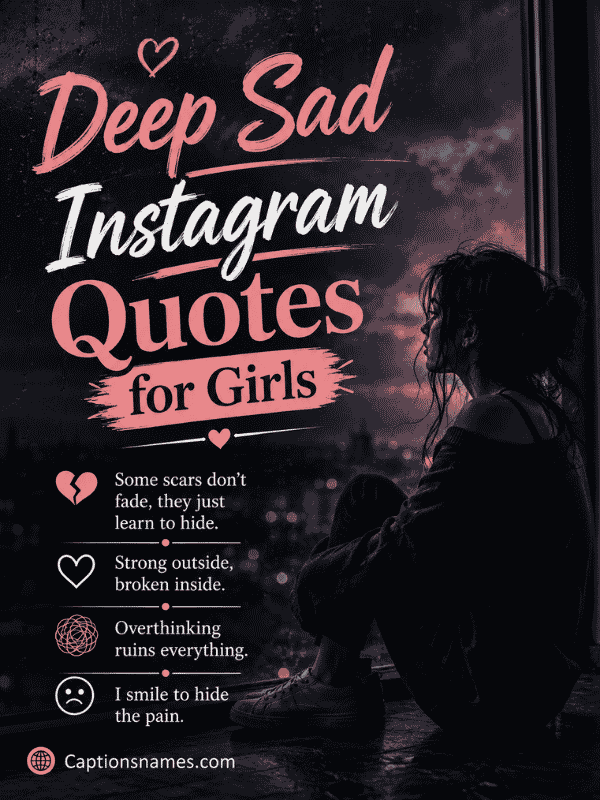 Deep Sad Instagram Quotes for Girls