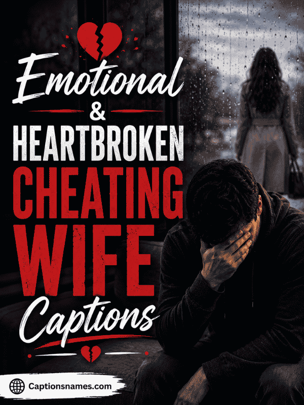 Emotional & Heartbroken Cheating Wife Captions