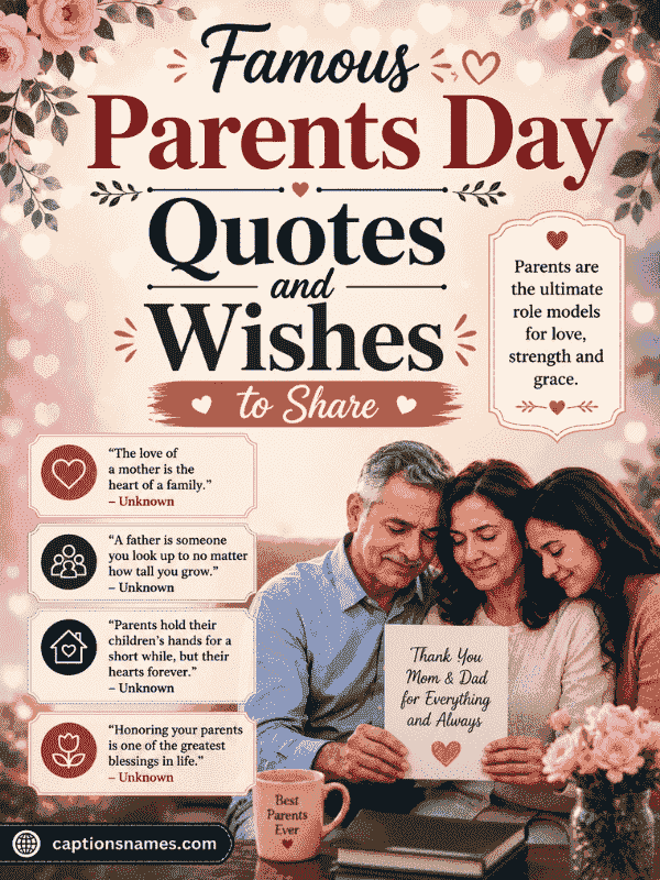 Famous Parents Day Quotes and Wishes to Share