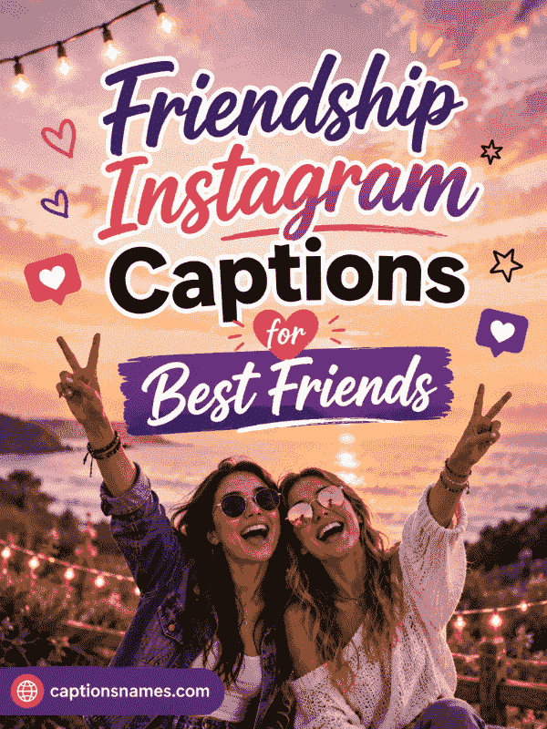 Friendship Instagram Captions for Best Friends