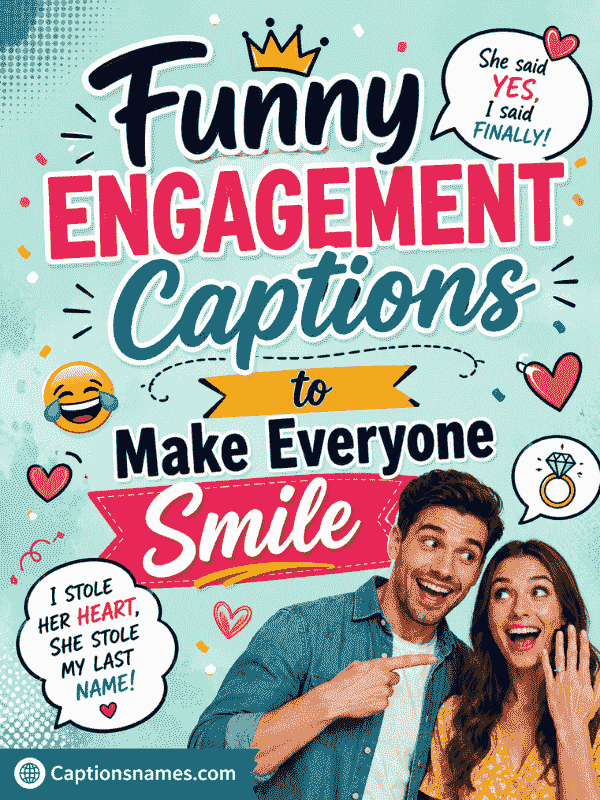 Funny Engagement Captions to Make Everyone Smile