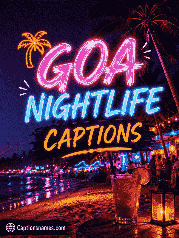 Goa Nightlife Captions