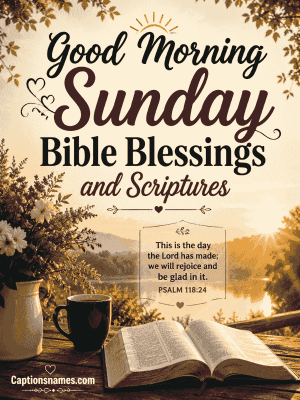 Good Morning Sunday Bible Blessings and Scriptures