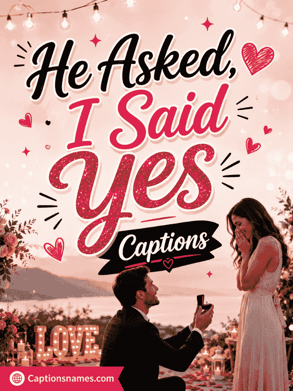 He Asked, I Said Yes Captions