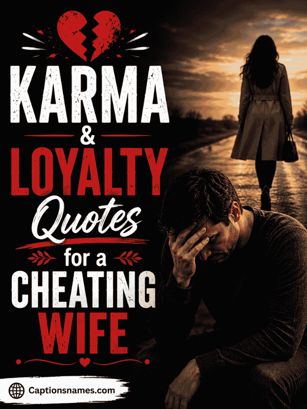 Karma & Loyalty Quotes for a Cheating Wife