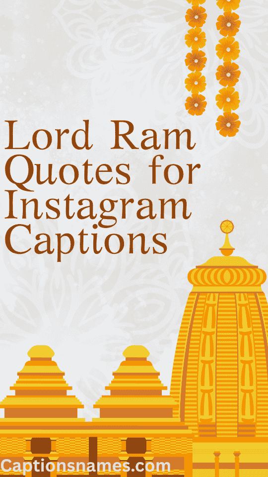 Lord Ram Quotes for Instagram Captions