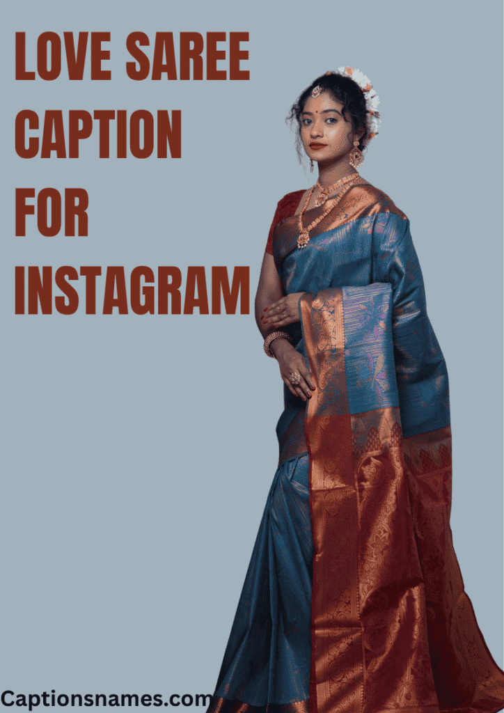 Love Saree Caption for Instagram