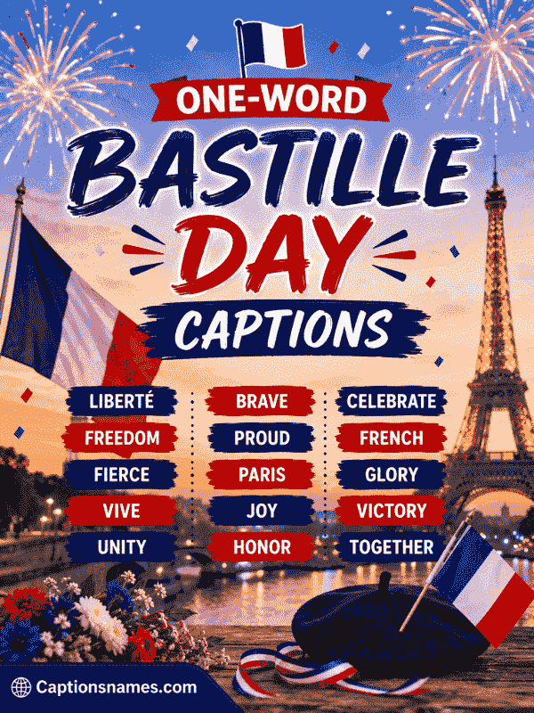 One-Word Bastille Day Captions