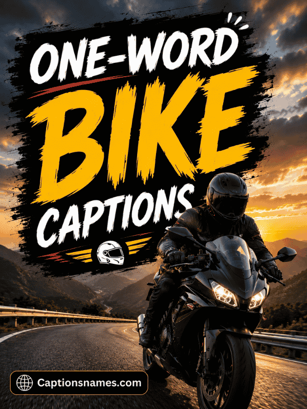 One-Word Bike Captions
