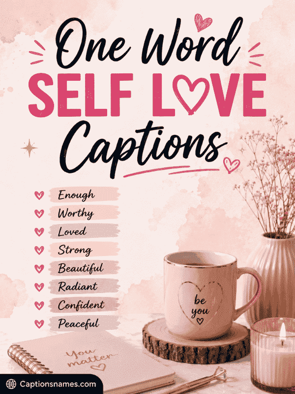 One Word Self Love Captions