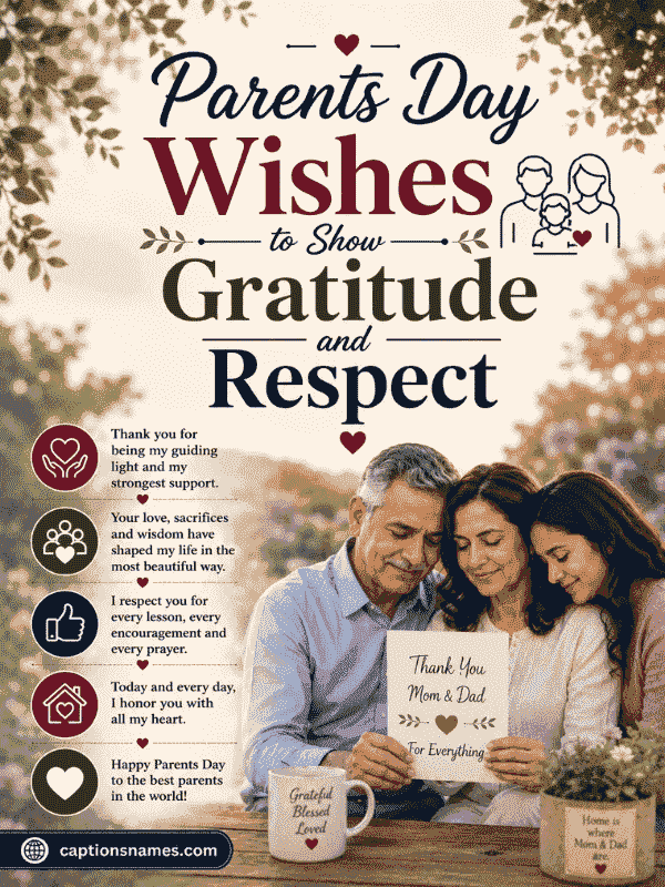Parents Day Wishes to Show Gratitude and Respect