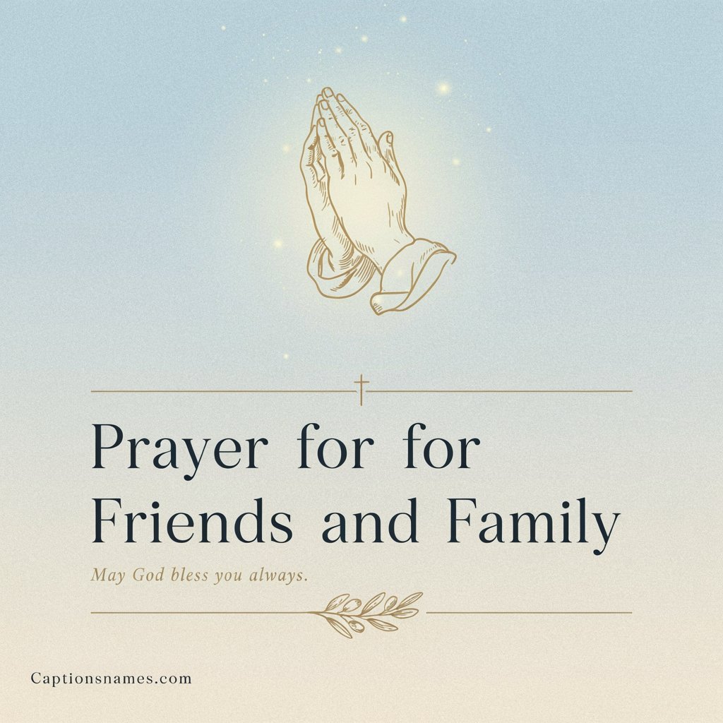 Prayer for Friends and Family
