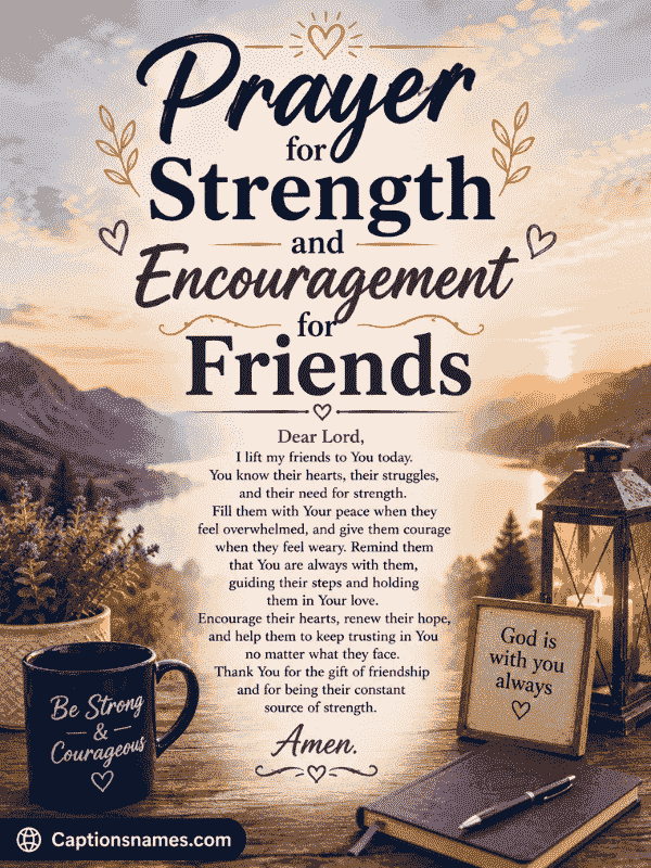 Prayer for Strength and Encouragement for Friends