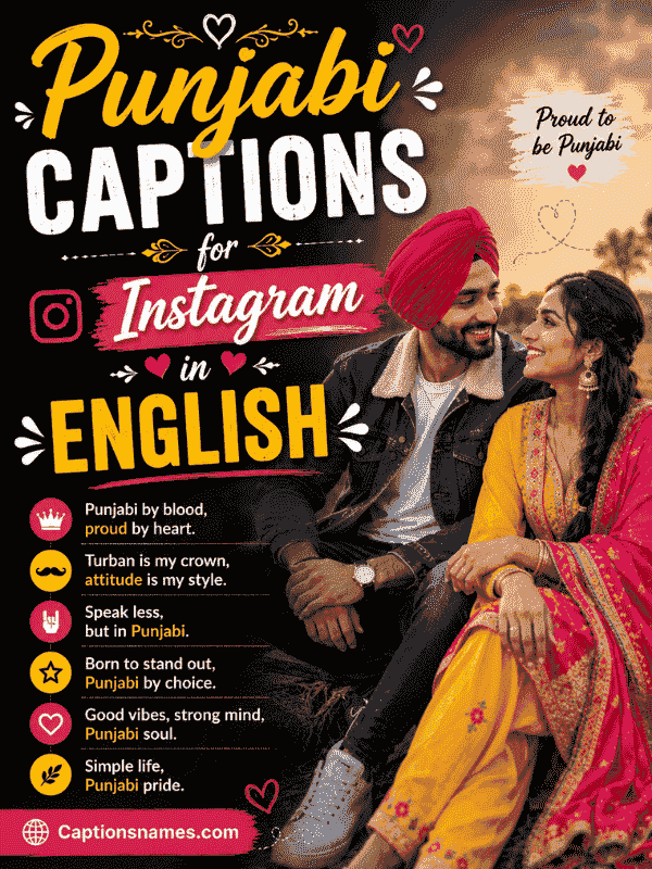 Punjabi Captions for Instagram in English