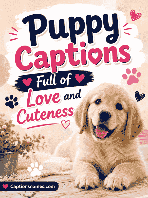 Puppy Captions Full of Love and Cuteness