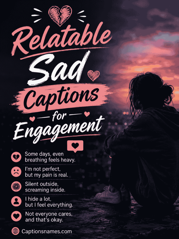Relatable Sad Captions for Engagement