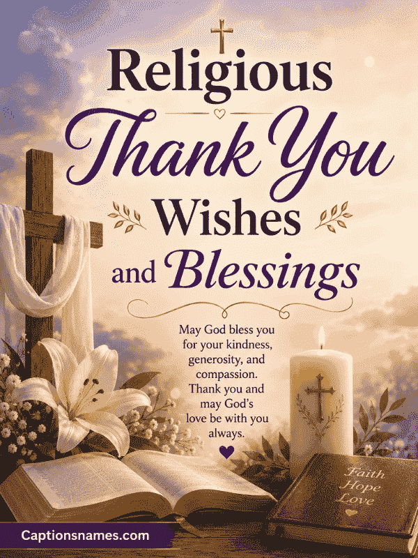 Religious Thank You Wishes and Blessings