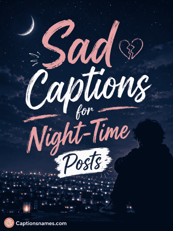 Sad Captions for Night-Time Posts