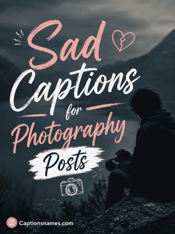 Sad Captions for Photography Posts