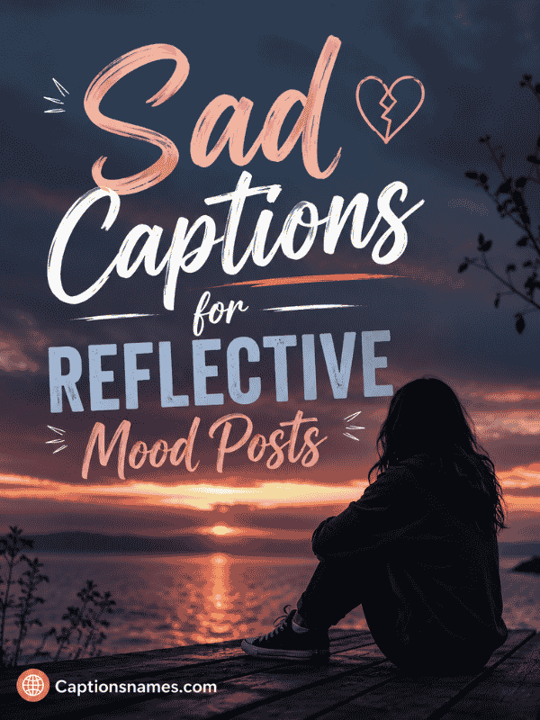 Sad Captions for Reflective Mood Posts