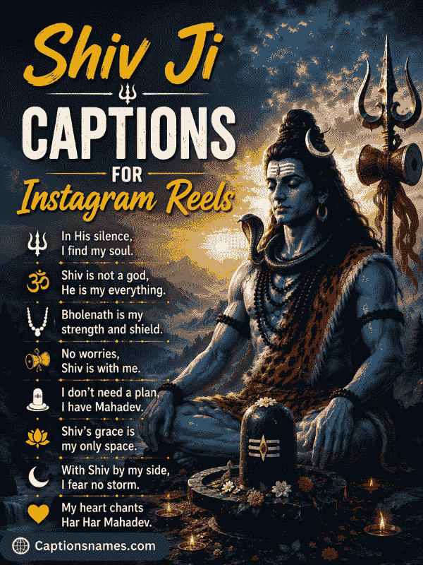 Shiv Ji Captions for Instagram Reels