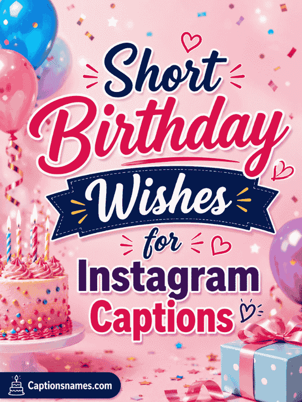 Short Birthday Wishes for Instagram Captions