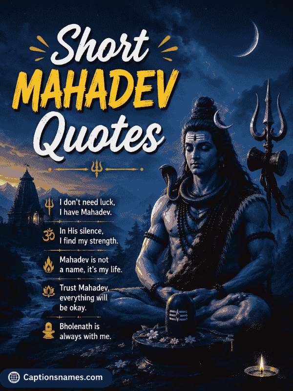 Short Mahadev Quotes