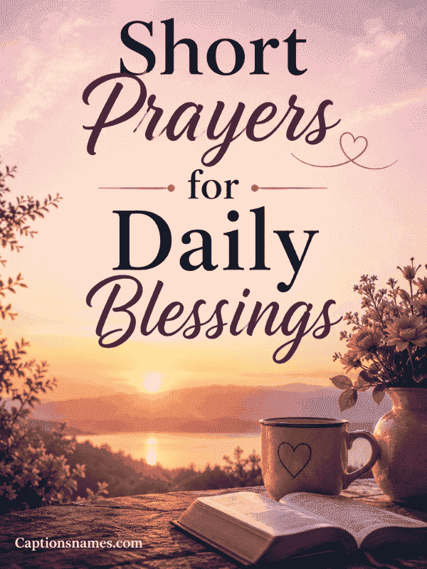 Short Prayers for Daily Blessings
