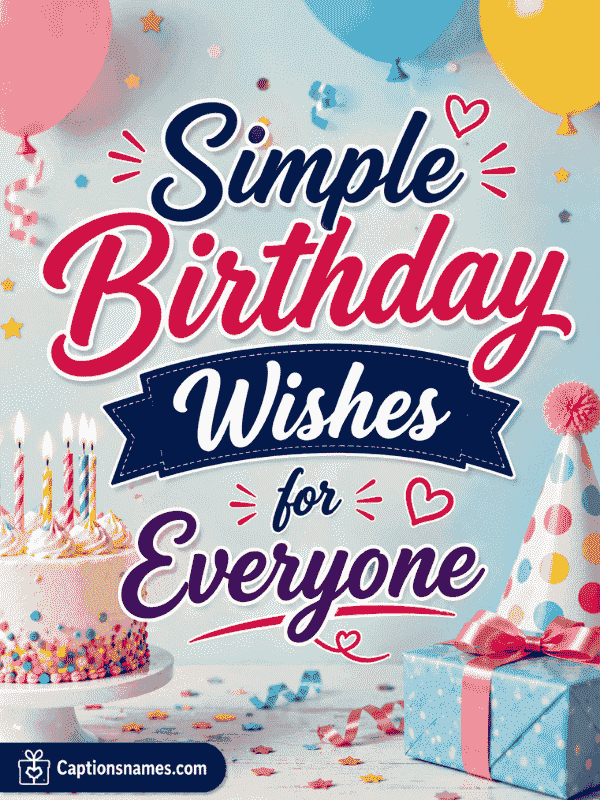 Simple Birthday Wishes for Everyone