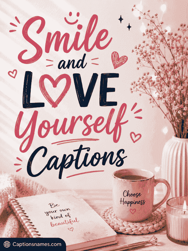 Smile and Love Yourself Captions