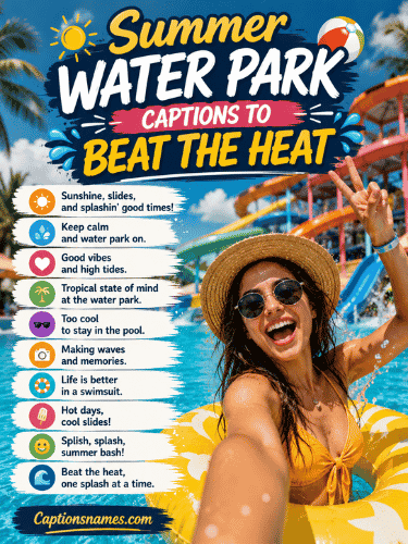 Summer Water Park Captions to Beat the Heat