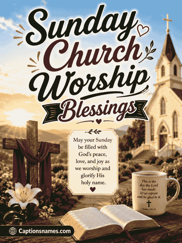Sunday Church Worship Blessings