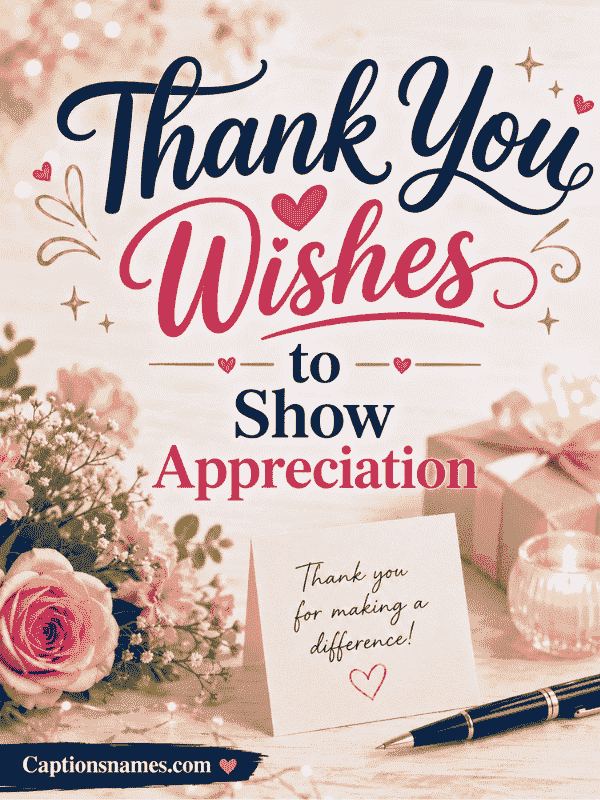 Thank You Wishes to Show Appreciation