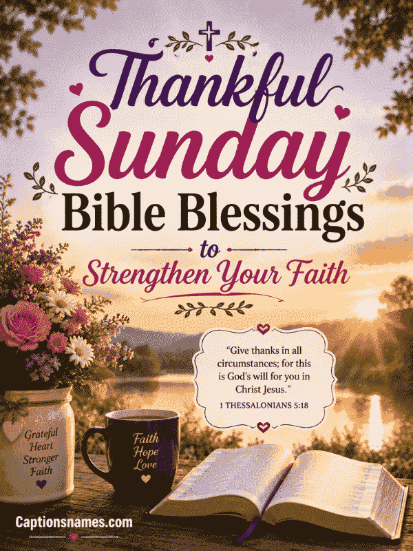 Thankful Sunday Bible Blessings to Strengthen Your Faith