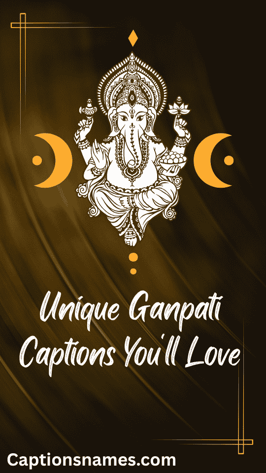 Unique Ganpati Captions You'll Love
