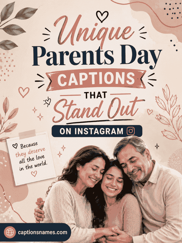 Unique Parents Day Captions That Stand Out on Instagram