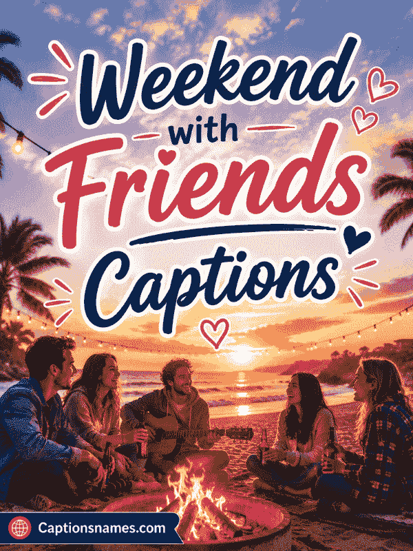 Weekend with Friends Captions