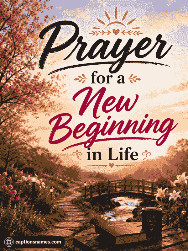 Prayer for a New Beginning in Life